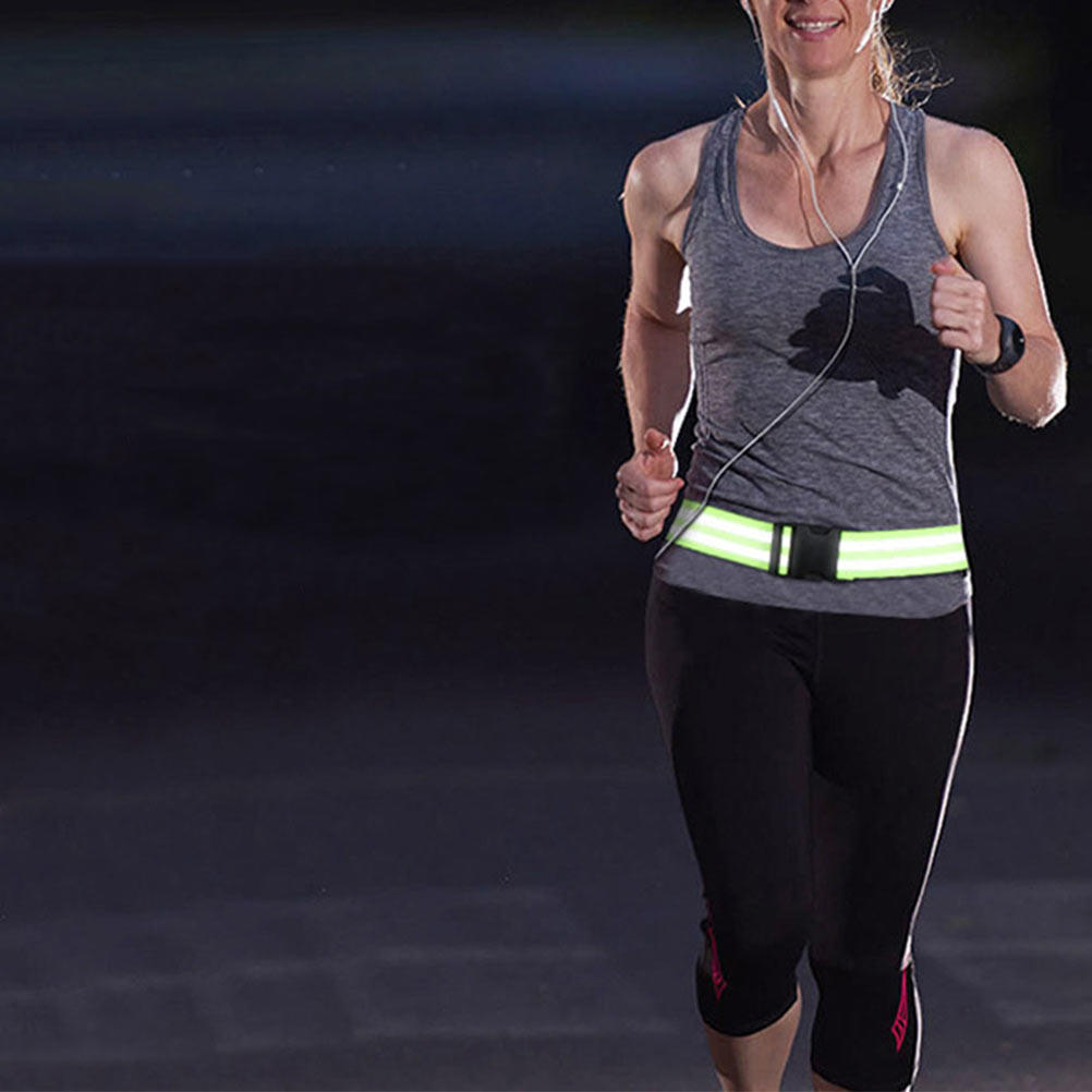 Running Gear Gifts - 2Pcs Highly Reflective Adjustable Belt for