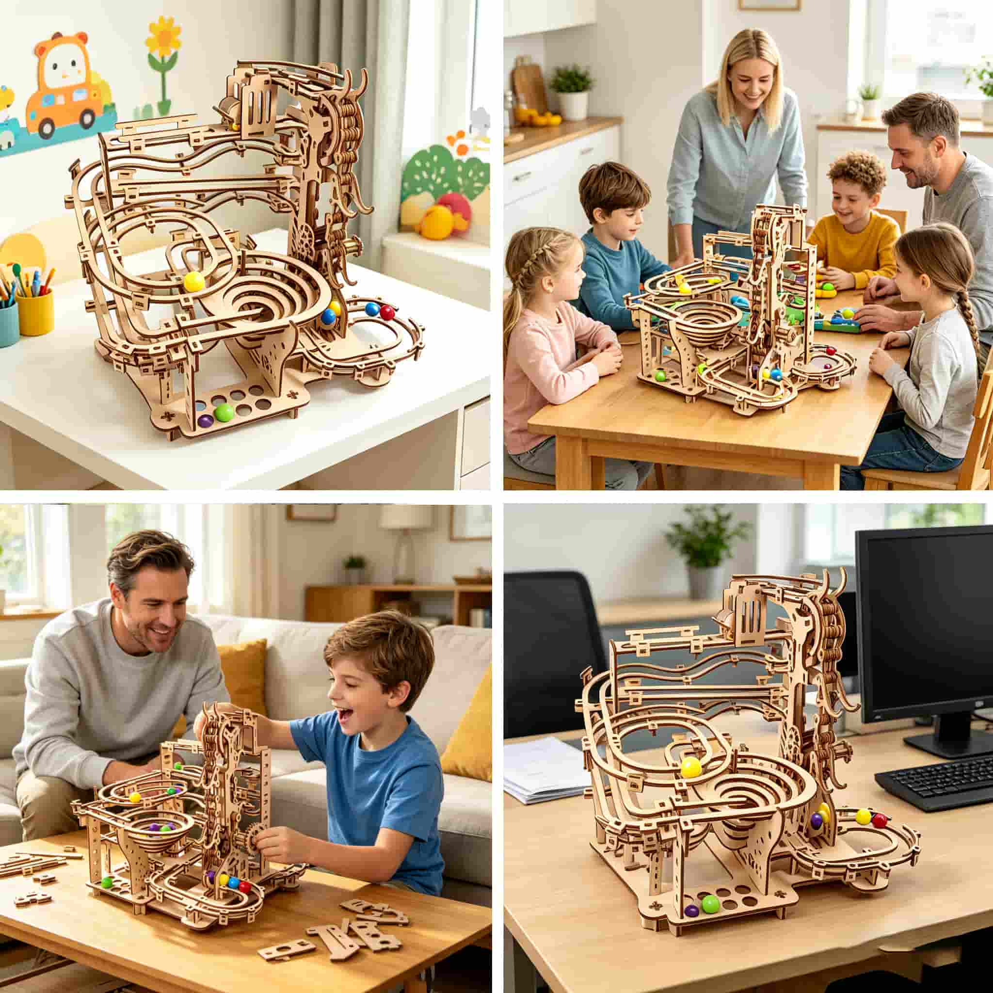 Mechanical Marble Run 3D Woode - Running Gear Gifts recension och pris