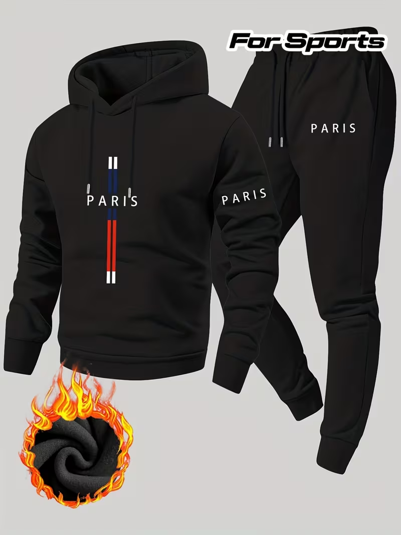 Men's Urban Casual Two-Piece S - Running Gear For Winter recension och pris