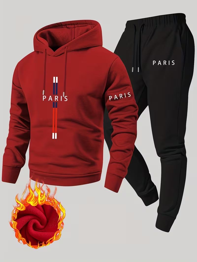 Men's Urban Casual Two-Piece S - Running Gear For Winter recension och pris