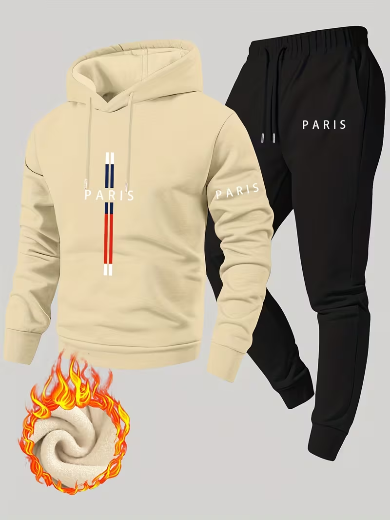 Men's Urban Casual Two-Piece S - Running Gear For Winter recension och pris