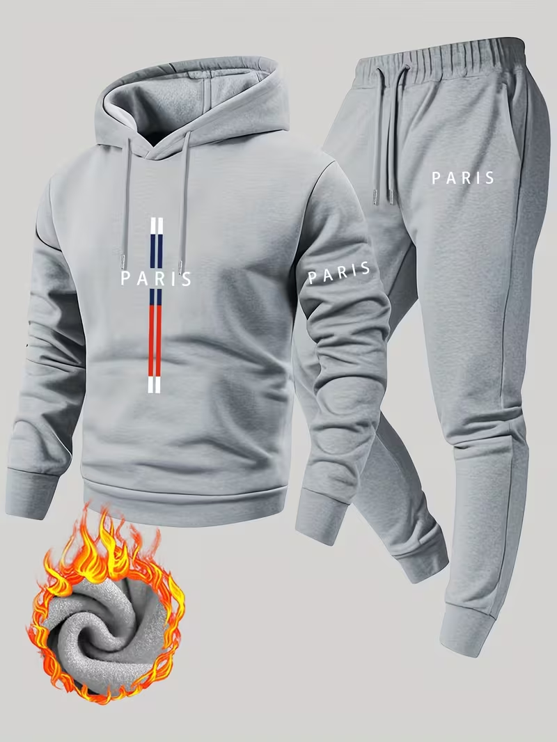 Men's Urban Casual Two-Piece S - Running Gear For Winter recension och pris