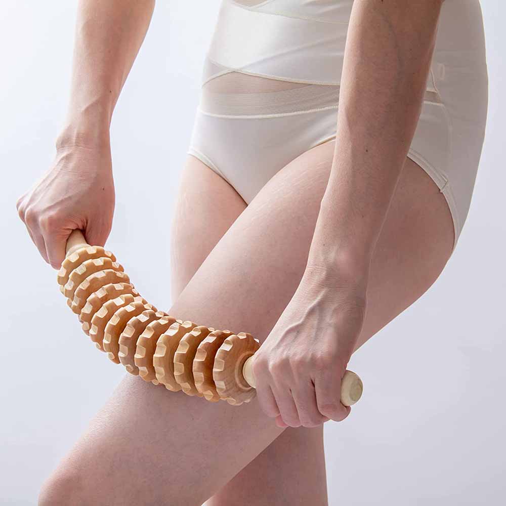 Curved Wood Massage Roller Sti - Muscle Roller Stick recension och pris