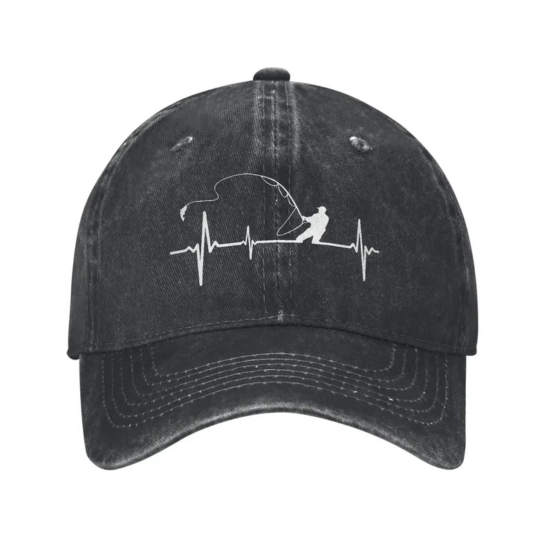 Fishing Heartbeat Baseball Cap - Running Gear Gifts recension och pris