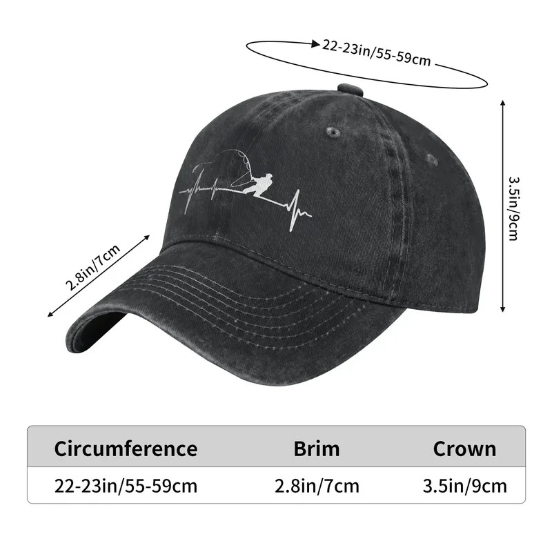 Fishing Heartbeat Baseball Cap - Running Gear Gifts recension och pris