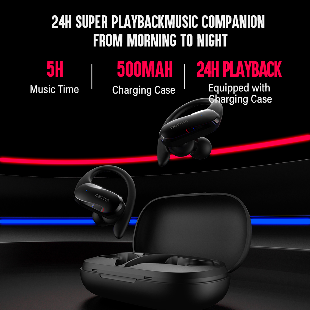 DACOM L19 TWS Bluetooth Earpho - Earphone Sport Hook recension och pris