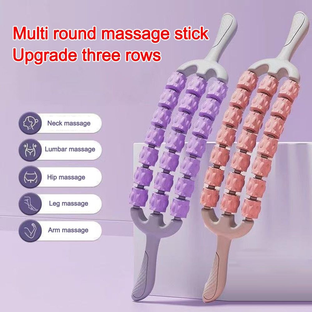 Portable Three-row Yoga Massag - Muscle Roller Stick recension och pris