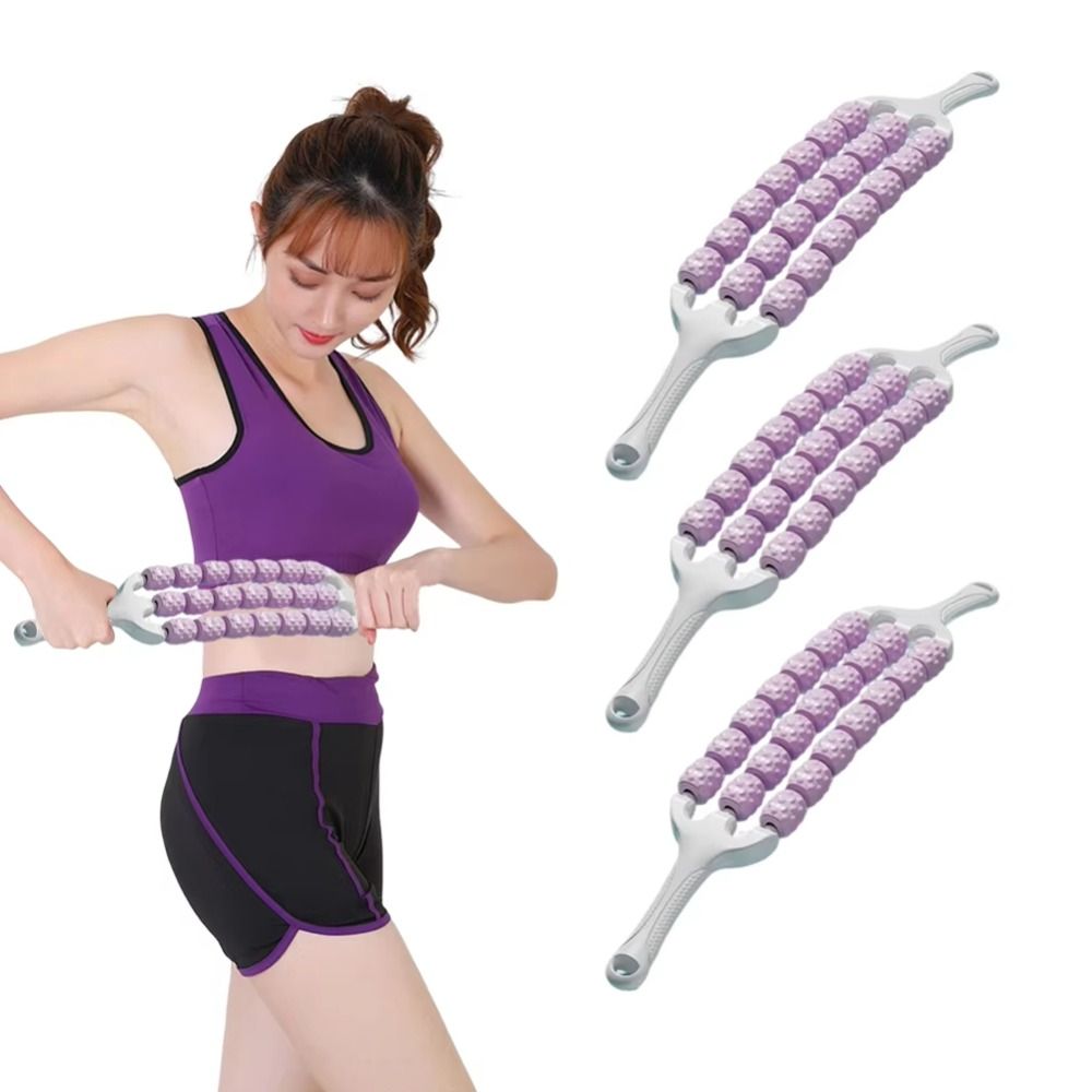 Portable Three-row Yoga Massag - Muscle Roller Stick recension och pris