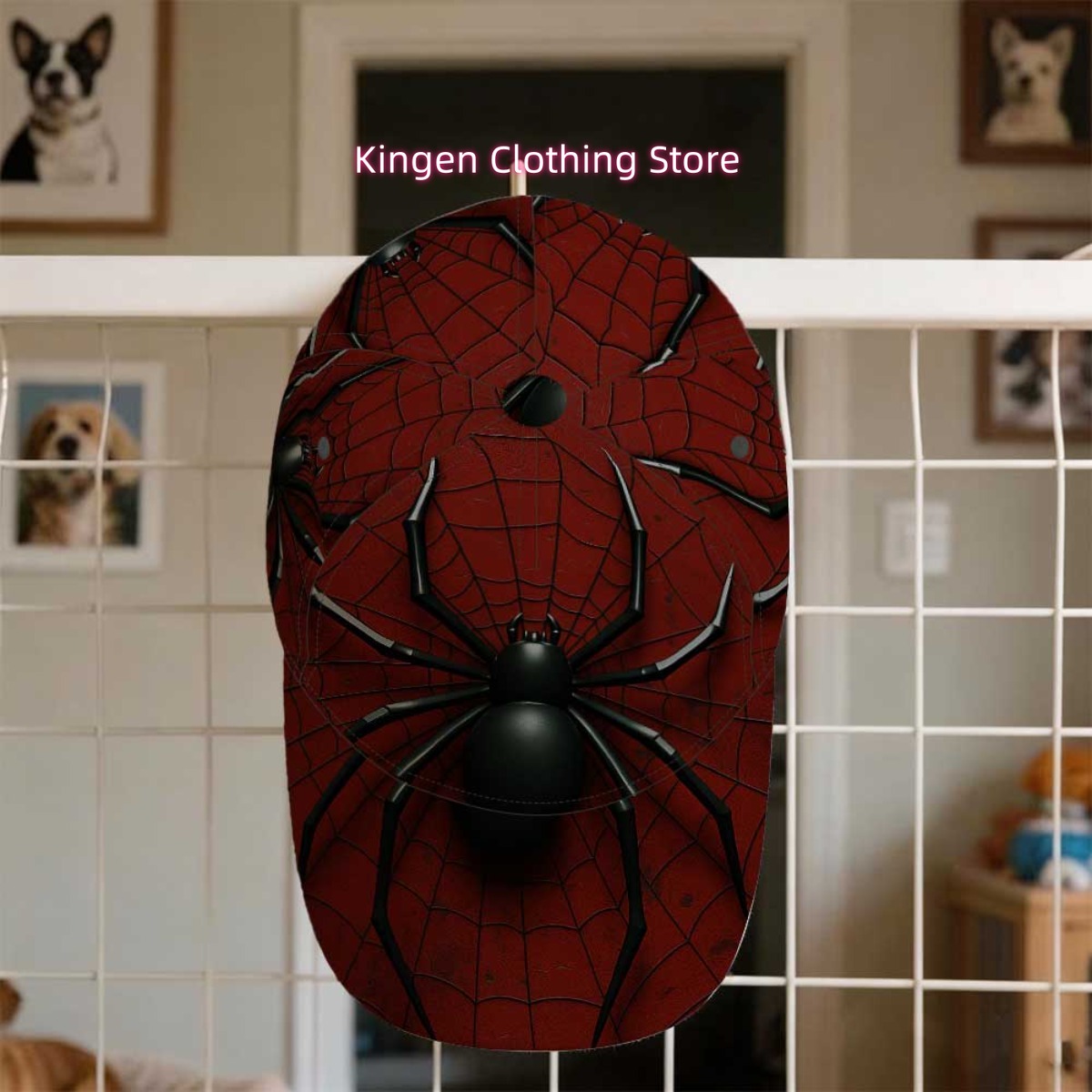 1pc 2D Flat Black Spider on Re - Running Gear Gifts recension och pris