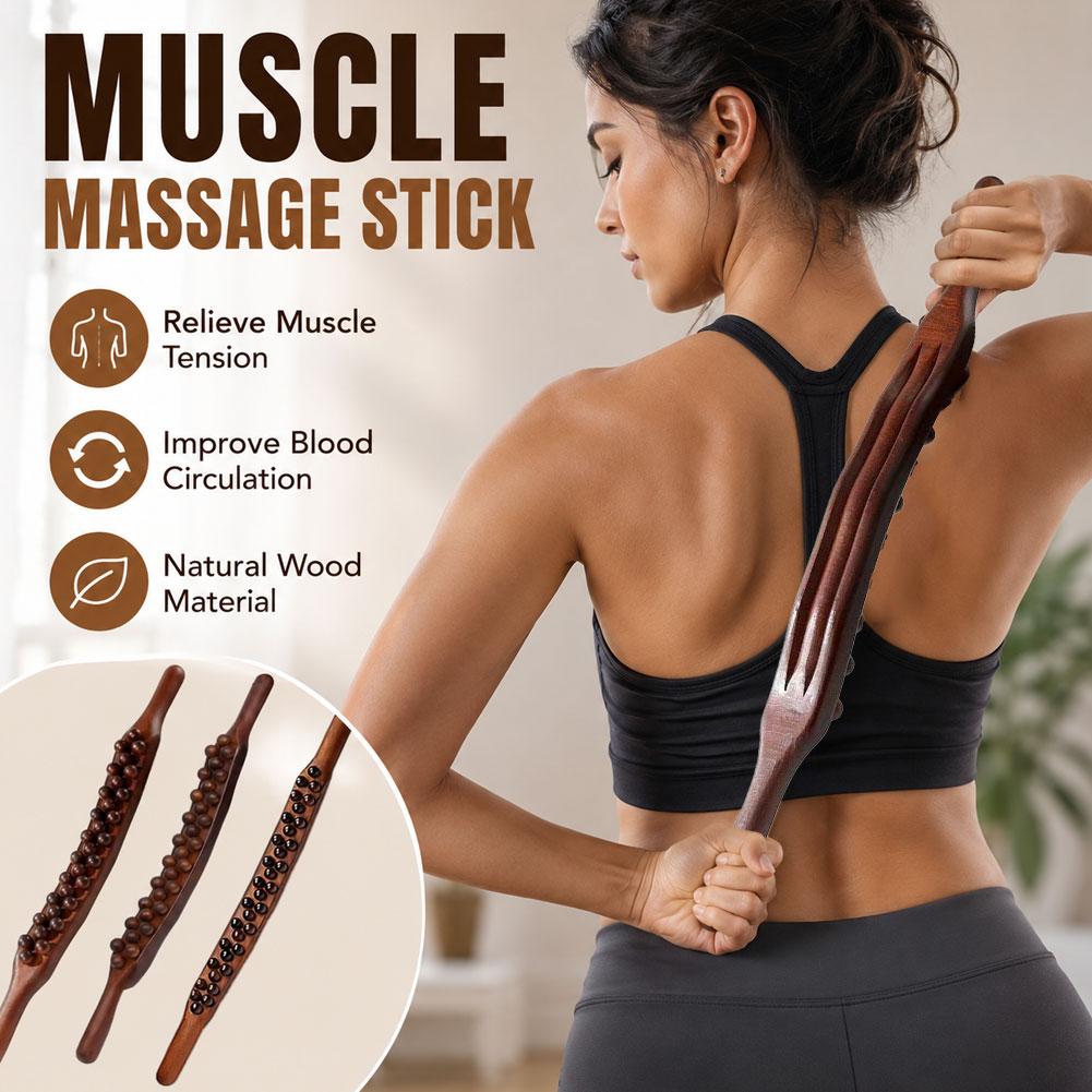 Gua Sha Wooden Scraping Stick, - Muscle Roller Stick recension och pris