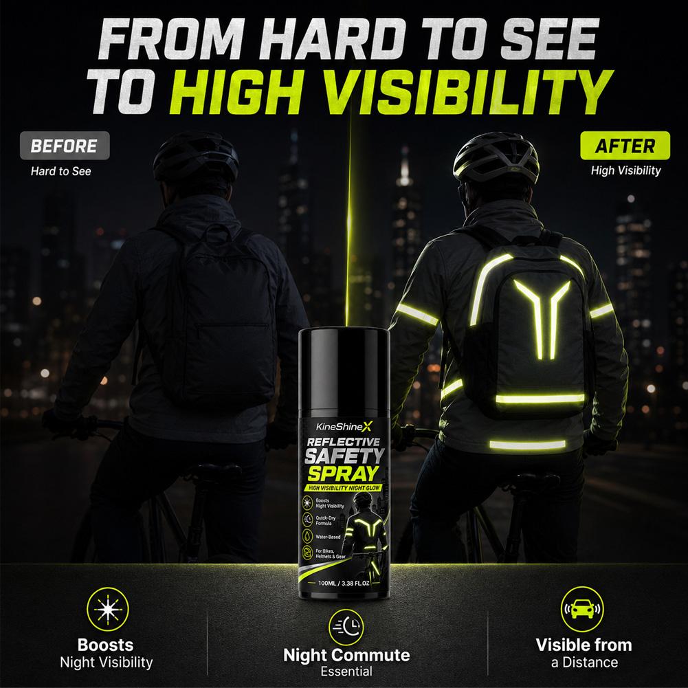 Night Reflective Safety Spray  - Running Visibility Gear recension och pris
