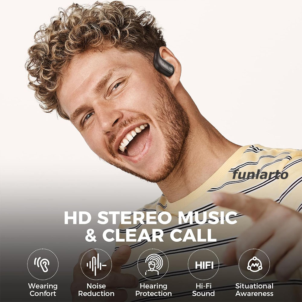 Open-Ear Wireless Running Head - Earphone Sport Hook recension och pris
