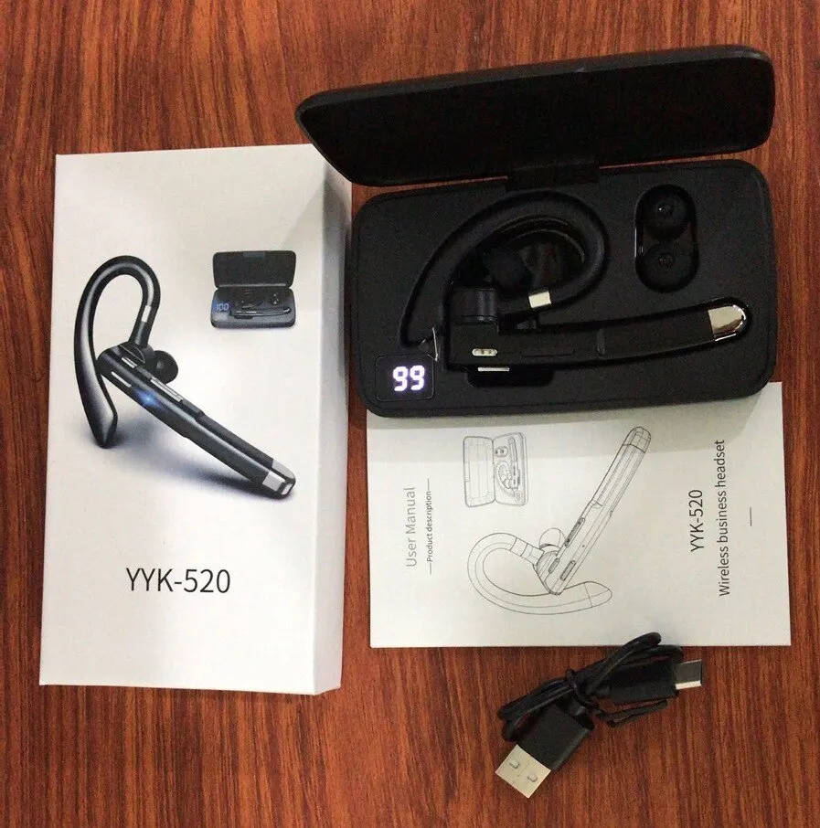 Bluetooth Headset Noise Cancel - Earphone Sport Hook recension och pris